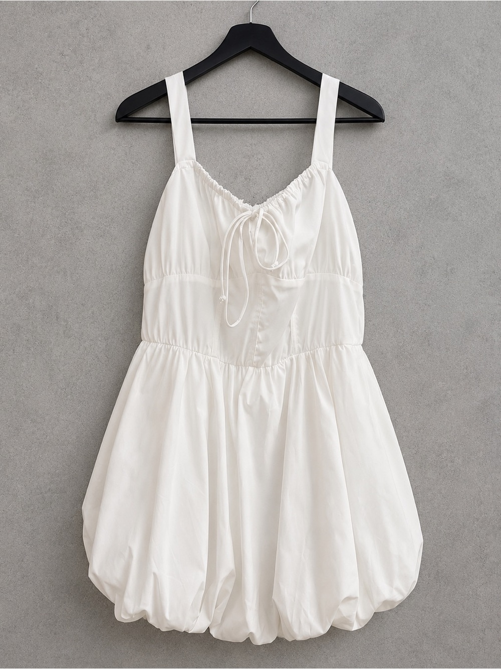 Persaya White Mini Bubble Dress